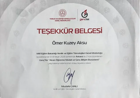 GençTek “Akran Öğrenme Modeli ve Genç Bilişim Ekosistemi” (2’ncisi)